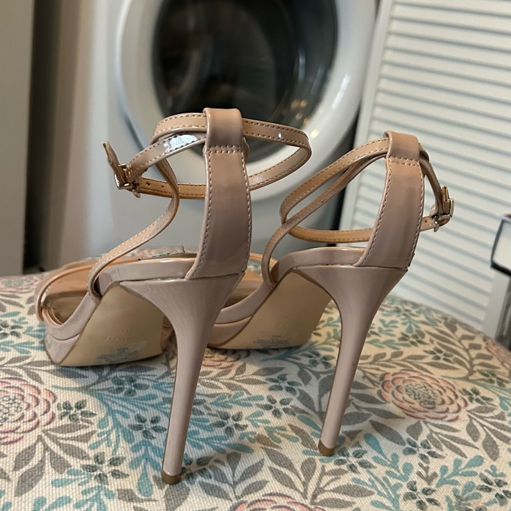 Nine West Nude Ankle Strap Heels - Picture 4 of 4